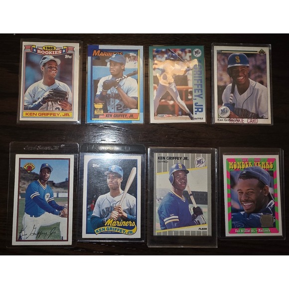 Ken Griffey Jr Rookie Cards Lot 1989 Upper Deck Topps Fleer Donruss Baseball - Picture 1 of 2